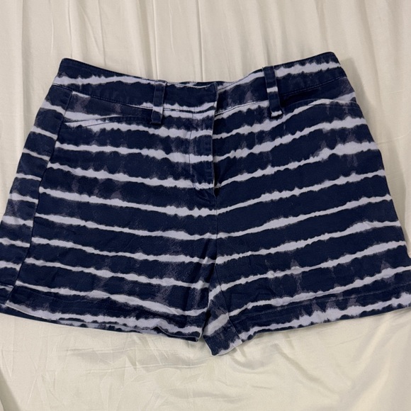Lands' End Pants - Land’s End Navy Tie-Dye Women's Shorts size 4 EUC